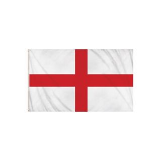 England St George’s Cross Flag Polyester, double stitched seam, metal eyelets 5ft x 3ft)