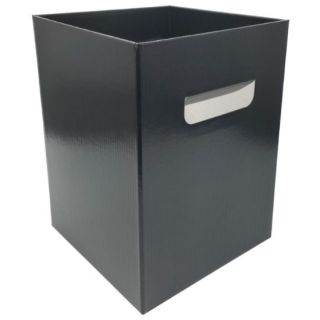 Flower Box with Handles Black 18 x 18 x 24.5cm 10pcs