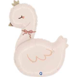 30" Swan boho Foil Balloon 