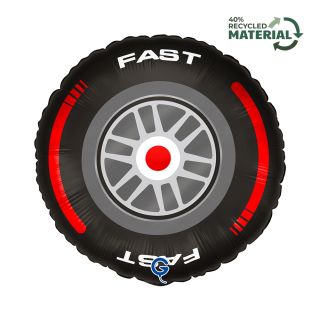18" Fast Tyre Car Grabo Foil Balloon