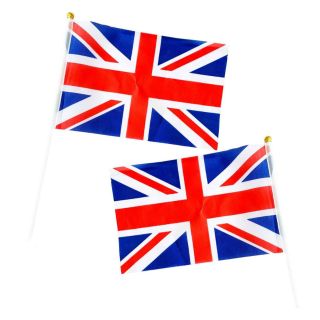 GB Flag On A Stick 6pc