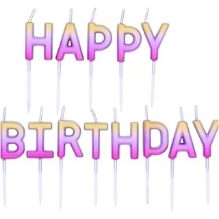 Happy Birthday Ombre Candles