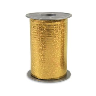 Holographic Curling Ribbon Gold 5mm x 400m