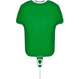 Mini Football Shirt Green Metallic Foil Balloon