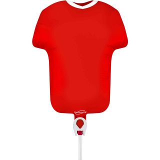 Mini Football Shirt Red Metallic Foil Balloon