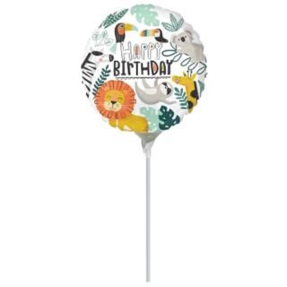 Mini Get Wild Jungle Theme Foil Balloon