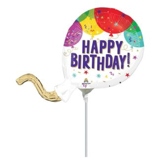 Mini Happy Birthday Balloon Shape Foil Balloon