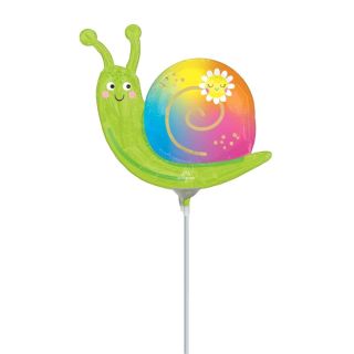 Mini Happy Snail Foil Balloon