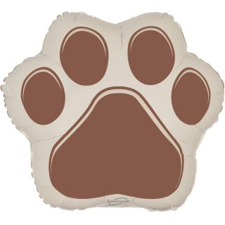 Mini Paw Print Oaktree Foil Balloon
