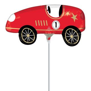 Mini Racing Car Red Anagram Foil Balloon