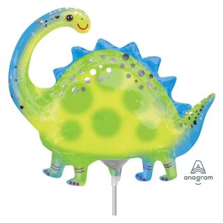 Mini Stegosaurus Dinosaur Foil Balloon
