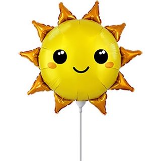 Mini Sun Yellow Foil Balloon