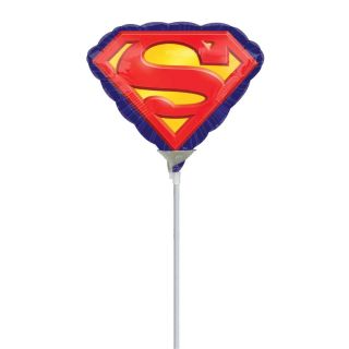 Mini Superman Logo Foil Balloon