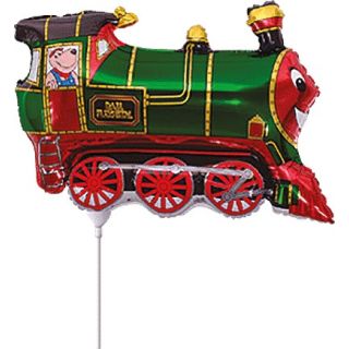 Mini Train Green Flexmetal Foil Balloon