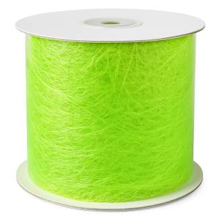 Lime Green Silk Mesh Ribbon 5cm x 20m