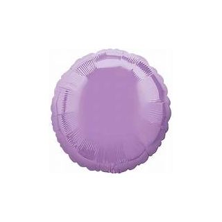 18" North Star Round Pastel Lilac Foil Balloon