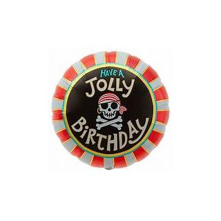 17" North Star Jolly Birthday  Foil Balloon