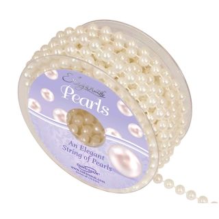 Pearl Bead String 8mm x 10m Ivory No. 61