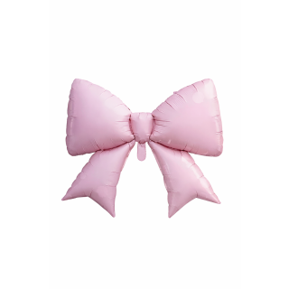 Bow Pink 98 cm x 75 cm Bamboo Party Foil Balloon