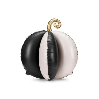 Pumpkin 3D Black & White Standing Foil Balloon 90x90 cm