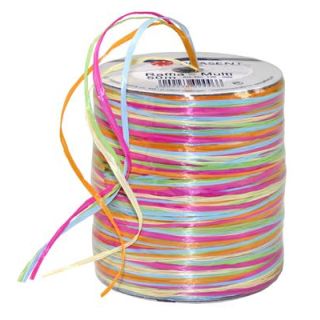 Raffia Ribbon Pastel Multicolour 50m Spool