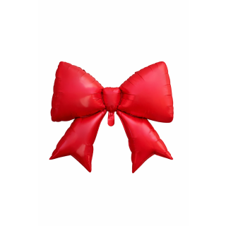 Bow Matte Red  98 cm x 75 cm Bamboo Party Foil Balloon