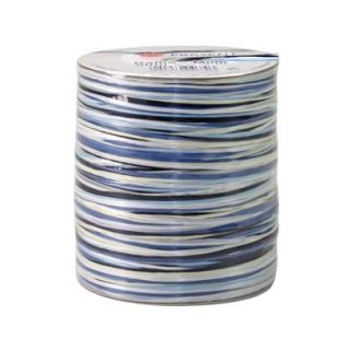 Raffia Ribbon Blue and White 50m Spool