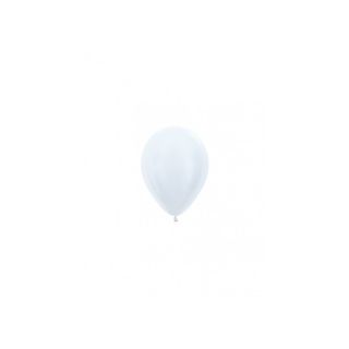 5" Sempertex Satin White 405 Latex Balloons 50ct