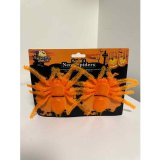 set--of-2-orange-neon-spiders