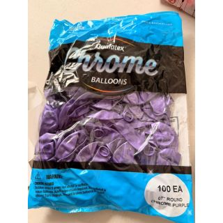 7" Chrome Purple Qualatex Latex Balloons 100ct