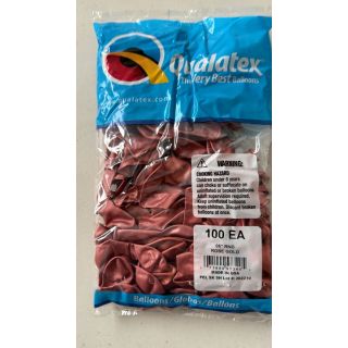 5" Rose Gold Qualatex Latex Balloons 100ct