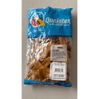 11" Gold Entwined Hearts Qualatex Latex Balloons 25ct