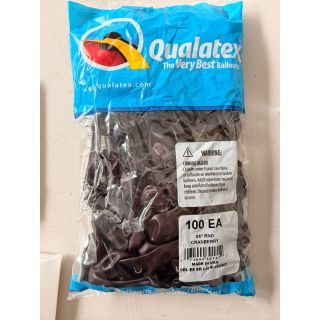 5" Cranberry Qualatex Latex Balloons 100ct