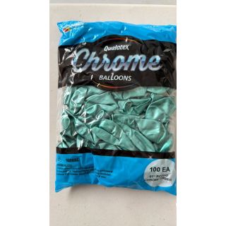 7" Chrome Green Qualatex Latex Balloons 100ct