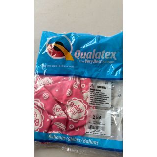 36" Baby Girl Qualatex Latex Balloons 2ct