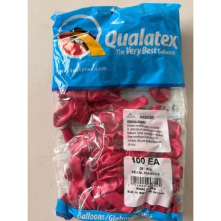 5" Pearl Magenta Qualatex Latex Balloons 100ct