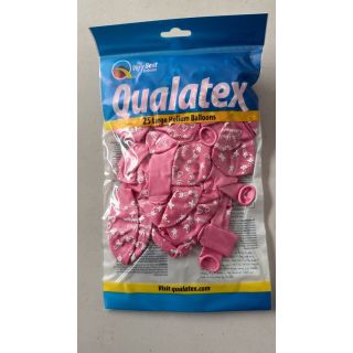 11" Communion Butterflies Pink Qualatex Latex Balloons 25ct