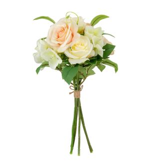 Rose with Greenery Bouquet Light Pink/Cream