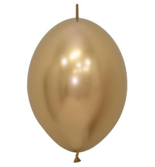12" Sempertex Link Reflex Gold 970 Latex Balloons 25ct