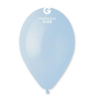 13" Gemar Powder Blue 108 Latex Balloons 50ct