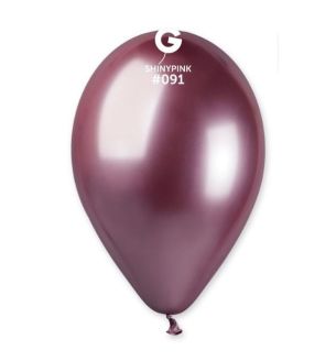 13" Gemar Shiny Pink 091 Latex Balloons 25ct