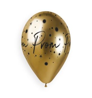 13" Prom Gold Gemar Latex Balloons 6ct