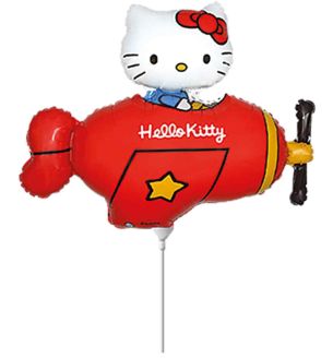 14inch-mini-flexmetal-red-hello-kitty-airplane-foil-balloon