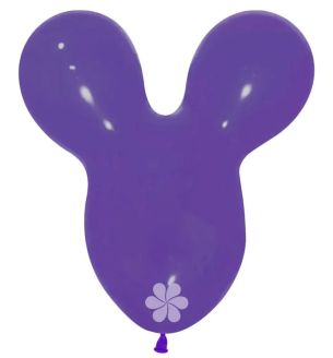 17" Sempertex Mouse Head Lilac 050 Latex Balloons 25ct