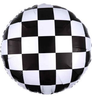 18" Checkerboard Foil Balloon