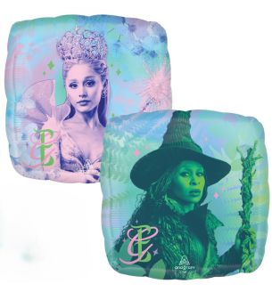 18" Wicked 2 Sided Design Square Foil Balloon