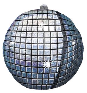 Disco Ball Holographic UltraShape Foil Balloon