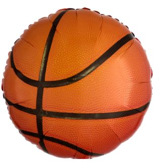 18" Basketball Championship Round Foil Balloon