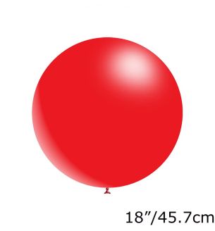 18" Decotex Red 16 Latex Balloons 10ct