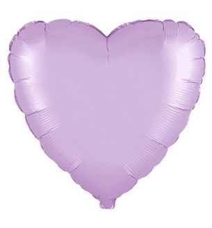 18" Flexmetal Heart Satin Pastel Pink Foil Balloon